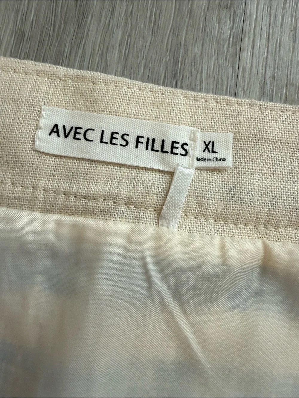 Avec Les Filles Anthropologie Striped Blue White Mini Skirt XL
